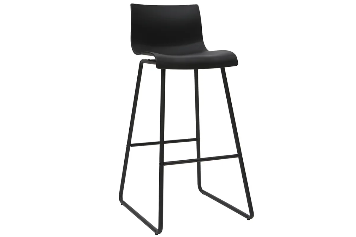 Miliboo Design-Barhocker Schwarz 76 cm (2er-Set) ONA* Barhocker