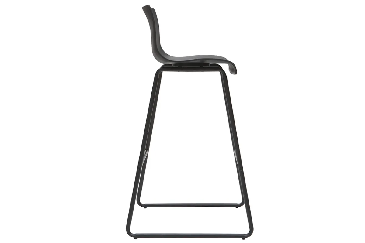 Miliboo Design-Barhocker Schwarz 76 cm (2er-Set) ONA* Barhocker