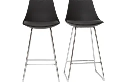 Miliboo Design-Barhocker schwarz 65 cm (2er-Satz) JUNE* Barhocker