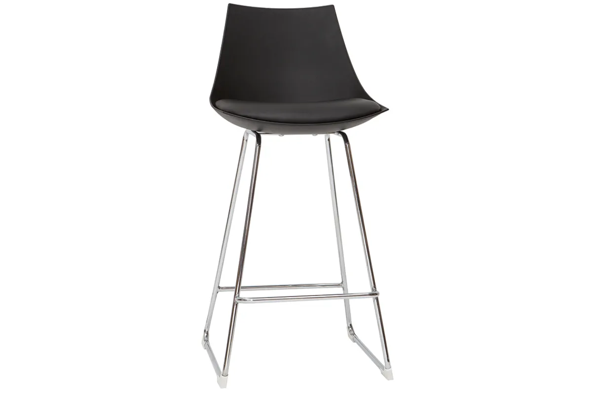 Miliboo Design-Barhocker schwarz 65 cm (2er-Satz) JUNE* Barhocker