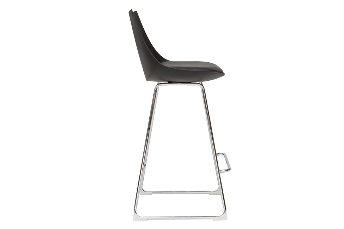 Miliboo Design-Barhocker schwarz 65 cm (2er-Satz) JUNE* Barhocker