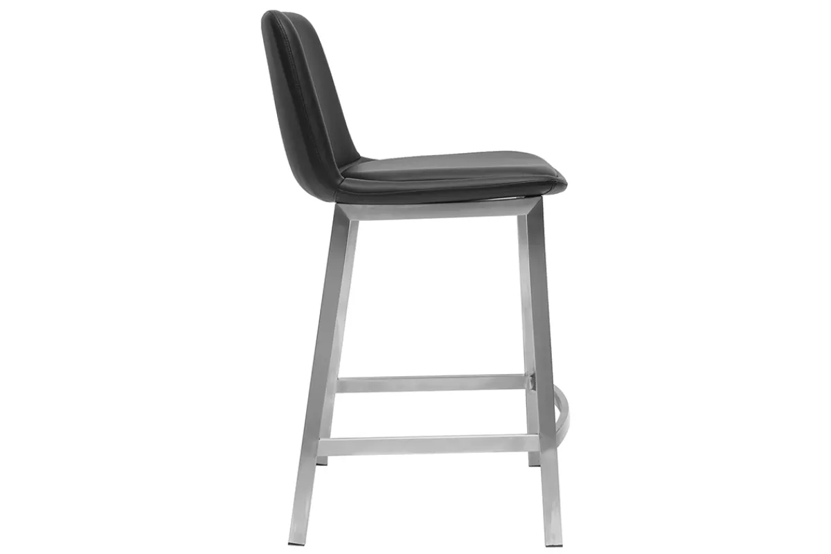 Miliboo Design-Barhocker Schwarz 66 cm (2er-Set) ARSENE* Barhocker