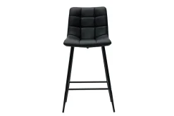 Miliboo Design-Barhocker schwarz H65 cm (2er-Set) MAXWELL* Barhocker