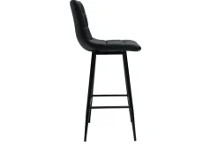 Miliboo Design-Barhocker schwarz H65 cm (2er-Set) MAXWELL* Barhocker