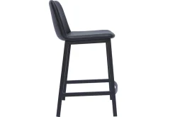 Miliboo Design-Barhocker schwarz H 66 cm (2er-Set) ARSENE* Barhocker