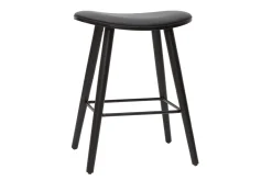 Miliboo Design-Barhocker schwarz H65 cm (2er-Set) MEADOW* Barhocker
