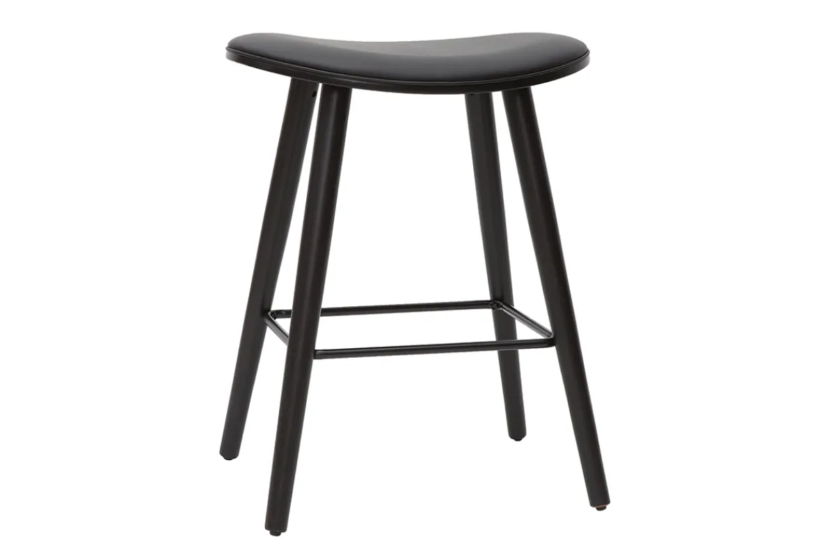 Miliboo Design-Barhocker schwarz H65 cm (2er-Set) MEADOW* Barhocker