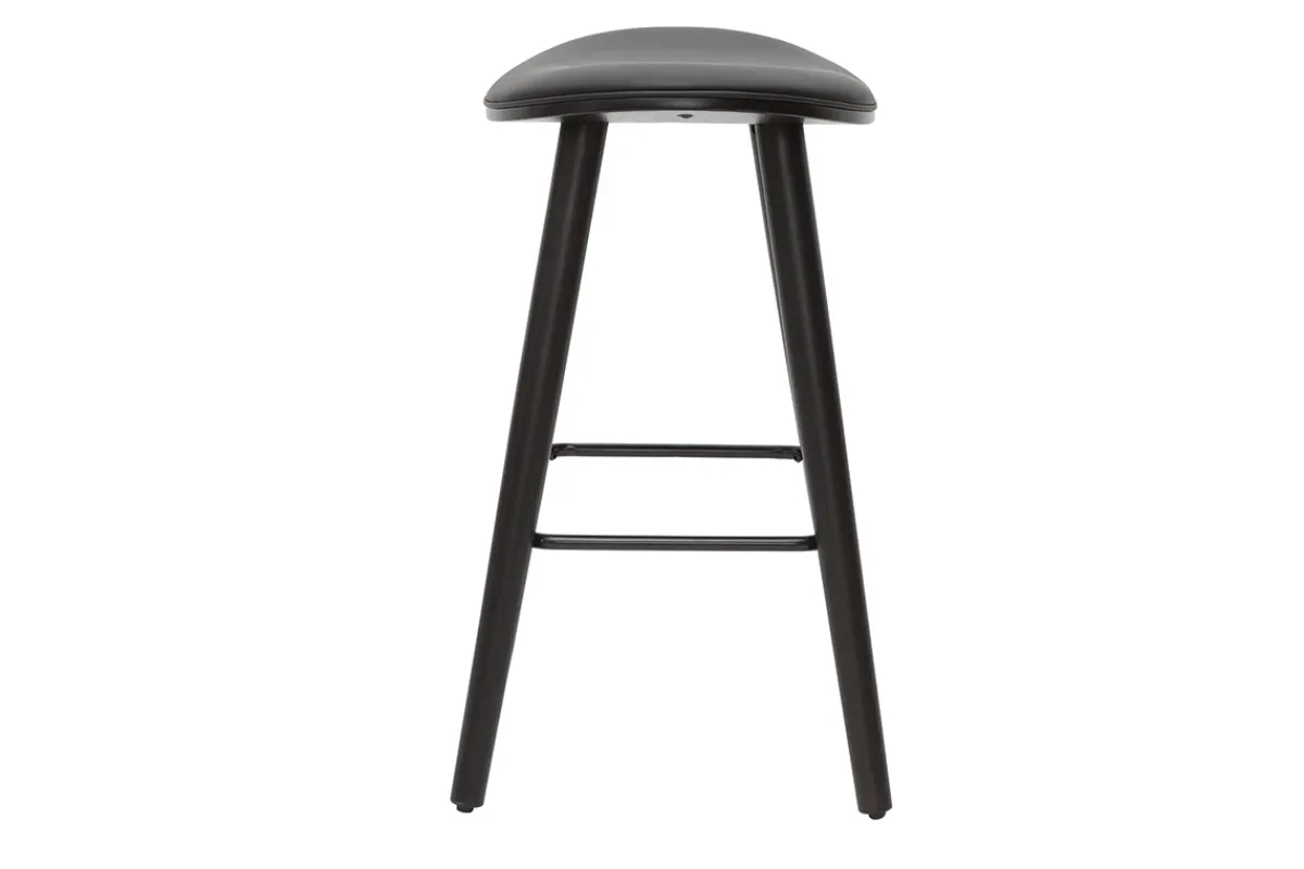 Miliboo Design-Barhocker schwarz H65 cm (2er-Set) MEADOW* Barhocker
