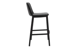 Miliboo Design-Barhocker schwarz H75 cm (2er-Set) ARSENE* Barhocker