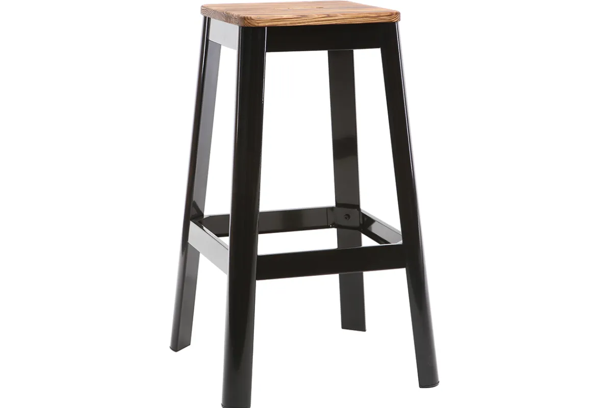 Miliboo Design-Barhocker Schwarz H 75 cm NICK* Barhocker