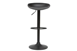 Miliboo Design-Barhocker Schwarz mit Metallbeinen (2 Stk.) PEBBLE* Barhocker