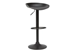 Miliboo Design-Barhocker Schwarz mit Metallbeinen (2 Stk.) PEBBLE* Barhocker