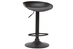 Miliboo Design-Barhocker Schwarz mit Metallbeinen (2 Stk.) PEBBLE* Barhocker