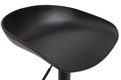 Miliboo Design-Barhocker Schwarz mit Metallbeinen (2 Stk.) PEBBLE* Barhocker