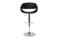 Miliboo Design-Barhocker Schwarz und Holz DIOS* Barhocker
