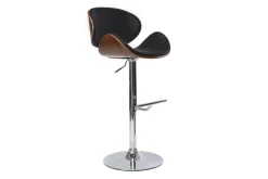 Miliboo Design-Barhocker Schwarz und Holz WALNUT* Barhocker