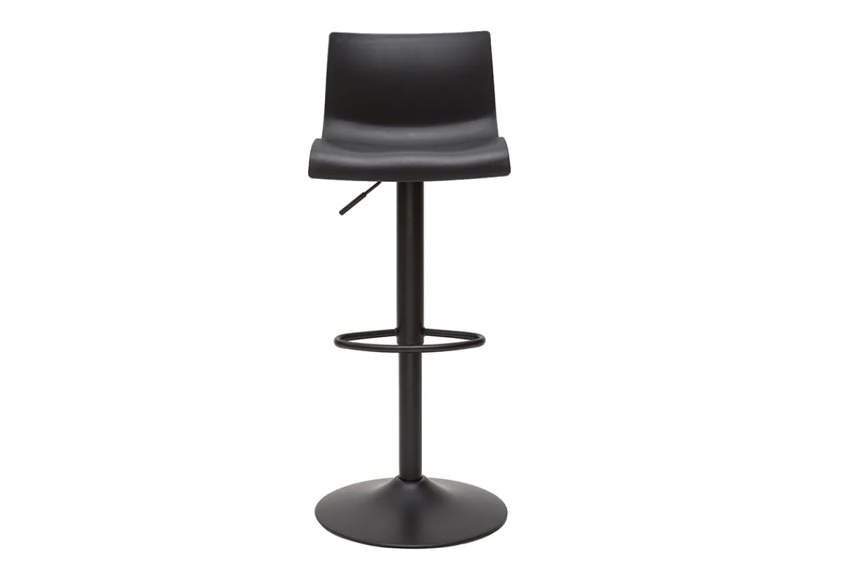 Miliboo Design-Barhocker verstellbar schwarzes Metal Zweierset ONA* Barhocker