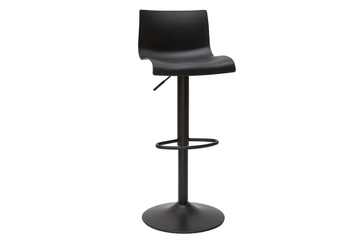 Miliboo Design-Barhocker verstellbar schwarzes Metal Zweierset ONA* Barhocker