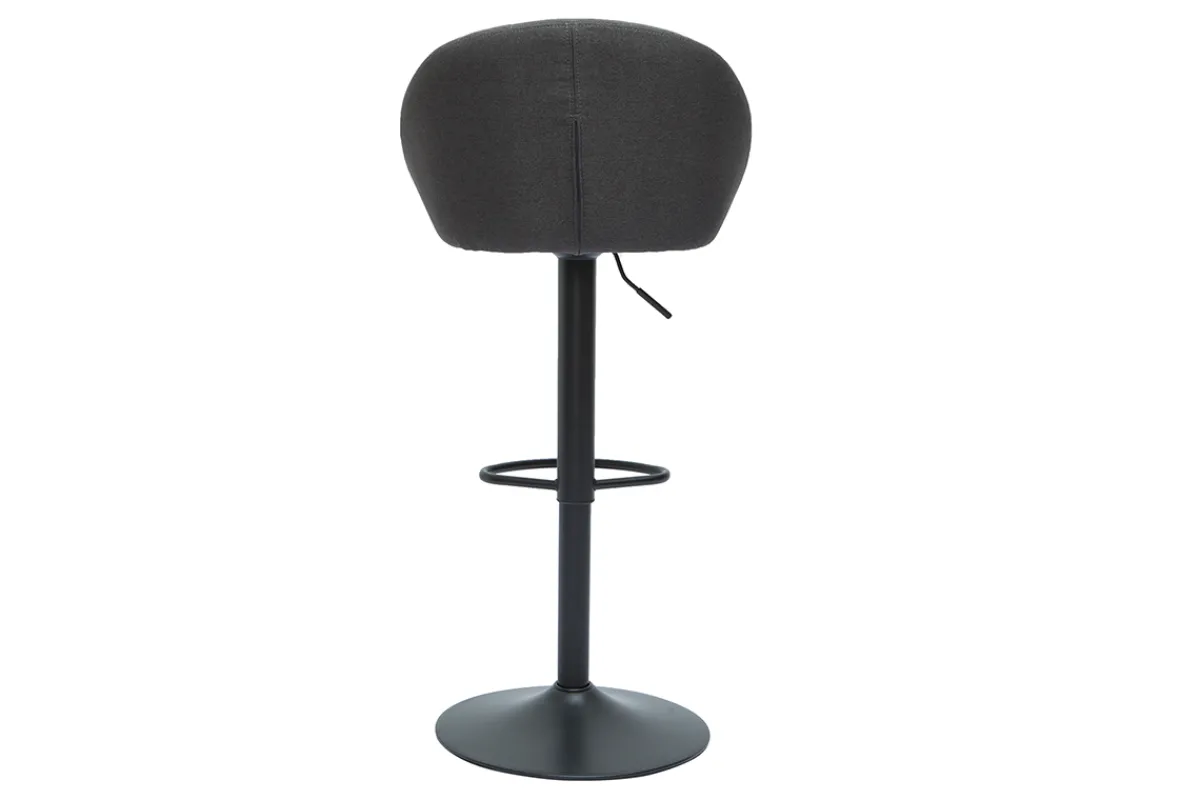 Miliboo Design-Barhocker verstellbar anthrazitgrau 2er-Set SHERU* Barhocker