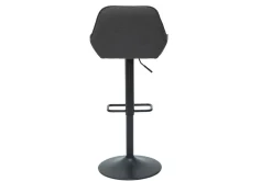 Miliboo Design-Barhocker verstellbar anthrazitgrauer Stoff 2er-Set RONNIE* Barhocker