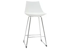 Miliboo Design-Barhocker weiß 65 cm (2er-Satz) JUNE* Barhocker