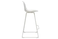 Miliboo Design-Barhocker weiße Metallbeine 65 cm (2er-Satz) FRANZ* Barhocker