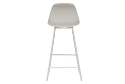 Miliboo Design-Barhocker weiße Metallbeine 65 cm (2er-Satz) FRANZ* Barhocker