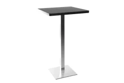 Miliboo Design-Bartisch Viereck Schwarz Mittelfuß JORY* Bartische/ Bar
