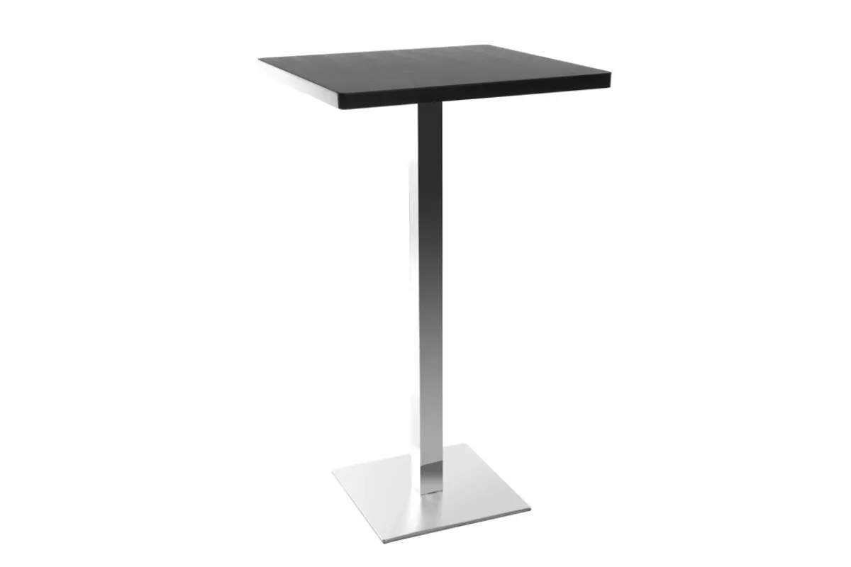 Miliboo Design-Bartisch Viereck Schwarz Mittelfuß JORY* Bartische/ Bar