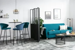 Miliboo Design-Bartisch Viereck Schwarz Mittelfuß JORY* Bartische/ Bar