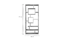 Miliboo Design-Bücherregal aus Akazienholz 80 cm CHAPMAN* Bücherregale|Bücherregale