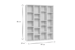 Miliboo Design-Bücherregal Holz Weiß RYTHM* Bücherregale|Bücherregale