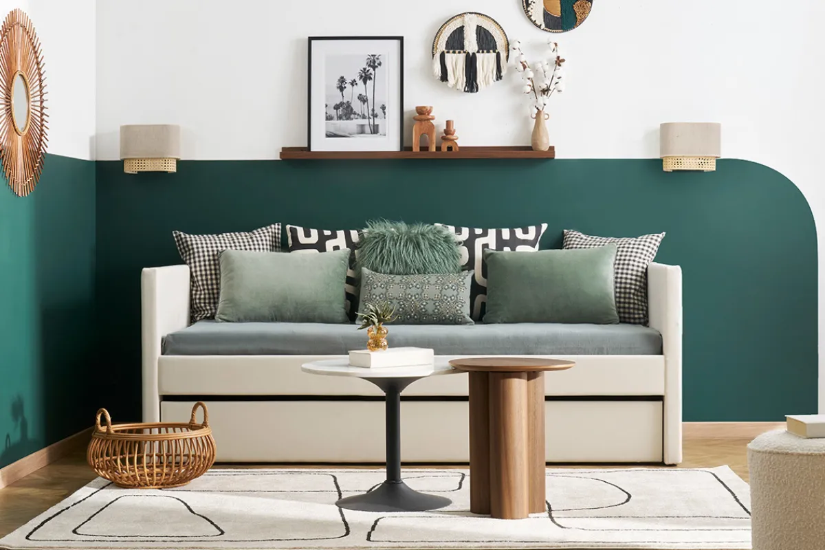 Miliboo Design-Beistelltisch Walnuss HOLLEN* Couchtische|Beistelltische