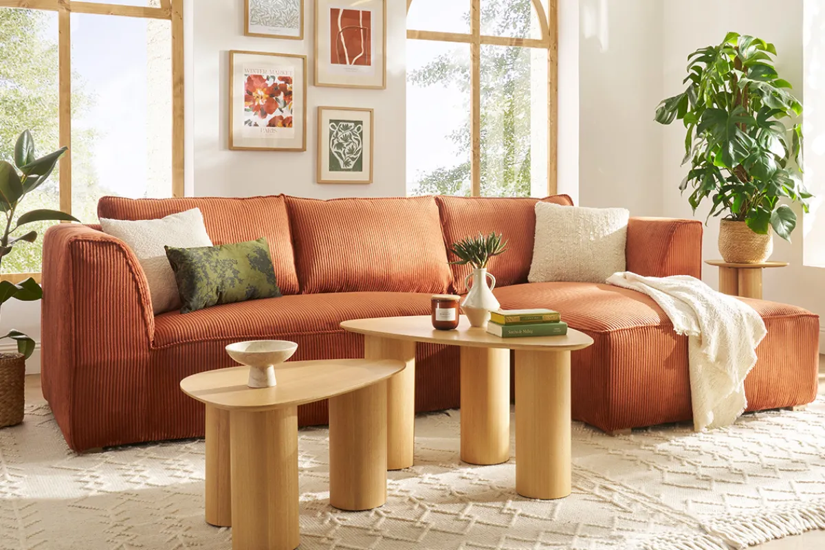 Miliboo Design-Beistelltische aus hellem Holz (2er-Set) FOLEEN* Couchtische