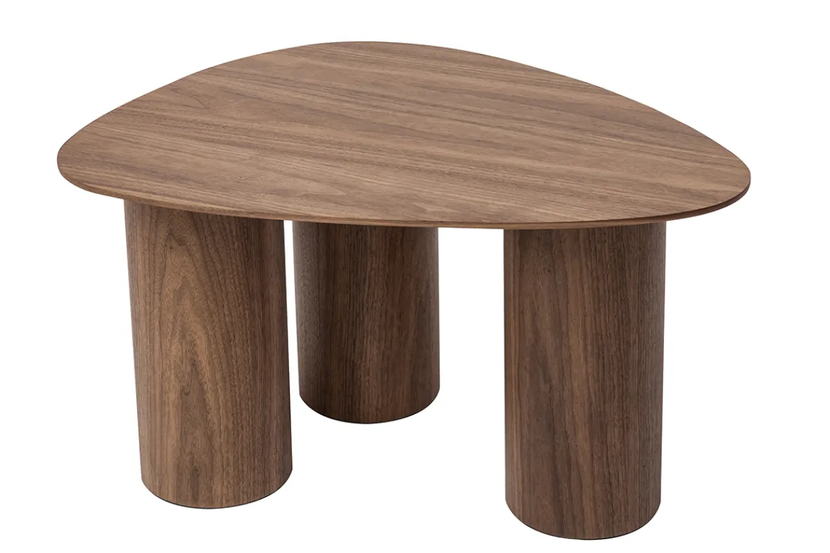 Miliboo Design-Beistelltische aus dunklem Holz (2er-Set) FOLEEN* Couchtische