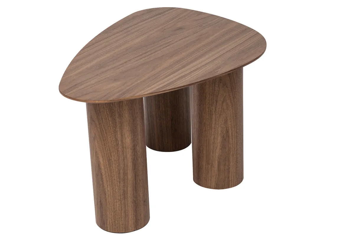 Miliboo Design-Beistelltische aus dunklem Holz (2er-Set) FOLEEN* Couchtische