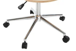 Miliboo Design-Bürosessel ARAMIS, weißes PU/helles Holz* Bürostühle|Bürostuhl Zum Kleinen Preis