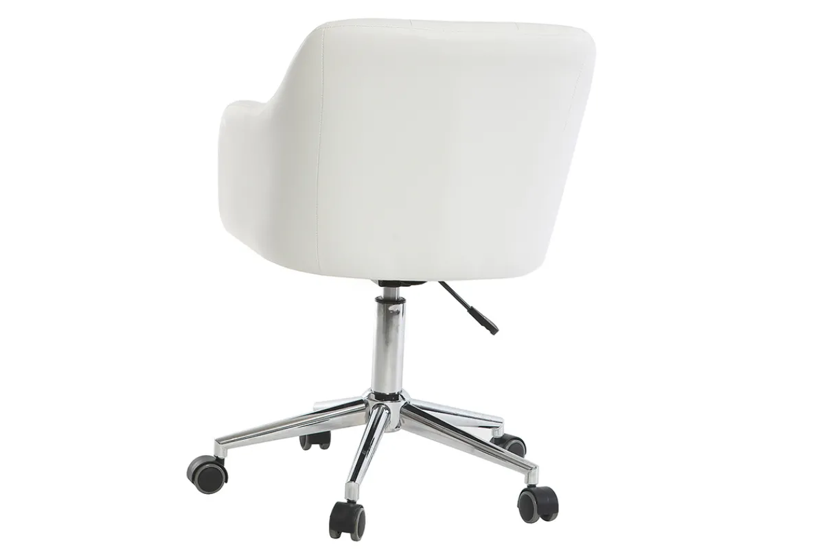 Miliboo Design-Bürosessel PU Weiß BALTIK* Bürostühle|Bürostuhl Zum Kleinen Preis