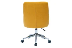 Miliboo Design-Bürosessel senfgelb mit Samteffekt SHANA* Bürostühle|Bürostuhl Zum Kleinen Preis