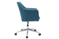 Miliboo Design-Bürosessel Stoff Blaugrün ALEYNA* Bürostühle|Bürostuhl Zum Kleinen Preis