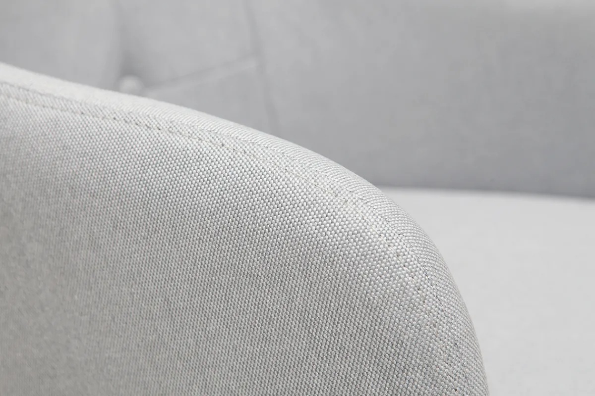 Miliboo Design-Bürosessel Stoff Hellgrau BALTIK (Dieses Produkt wird nicht mehr verkauft)* Bürostühle|Bürostuhl Zum Kleinen Preis