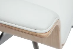 Miliboo Design-Bürosessel weiß und helles Holz ELON* Bürostühle|Bürostuhl Zum Kleinen Preis