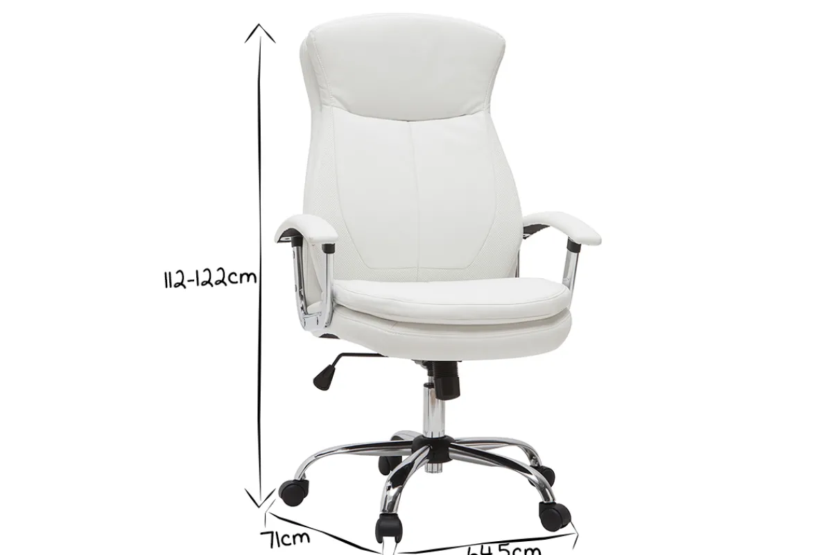 Miliboo Design-Bürosessel weiß WALL STREET* Bürostühle|Bürostuhl Zum Kleinen Preis