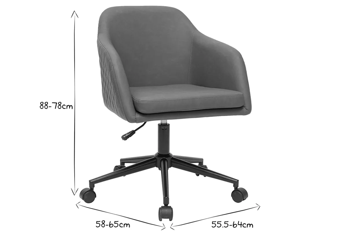 Miliboo Design-Bürostuhl braun DOUG* Bürostühle|Bürostuhl Zum Kleinen Preis