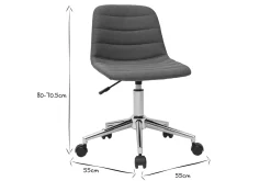 Miliboo Design-Bürostuhl entenblauer Stoff und verchromter Stahl SAURY* Bürostühle|Bürostuhl Zum Kleinen Preis