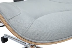 Miliboo Design-Bürostuhl hellgrauer Stoff YORKE* Bürostühle|Bürostuhl Zum Kleinen Preis
