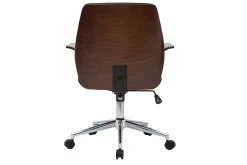 Miliboo Design-Bürostuhl schwarz und dunkles Holz RUFIN* Bürostühle|Bürostuhl Zum Kleinen Preis