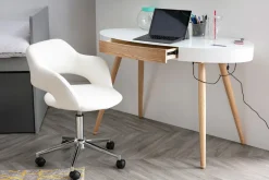 Miliboo Design-Bürostuhl Weiß JESSY* Bürostühle|Bürostuhl Zum Kleinen Preis