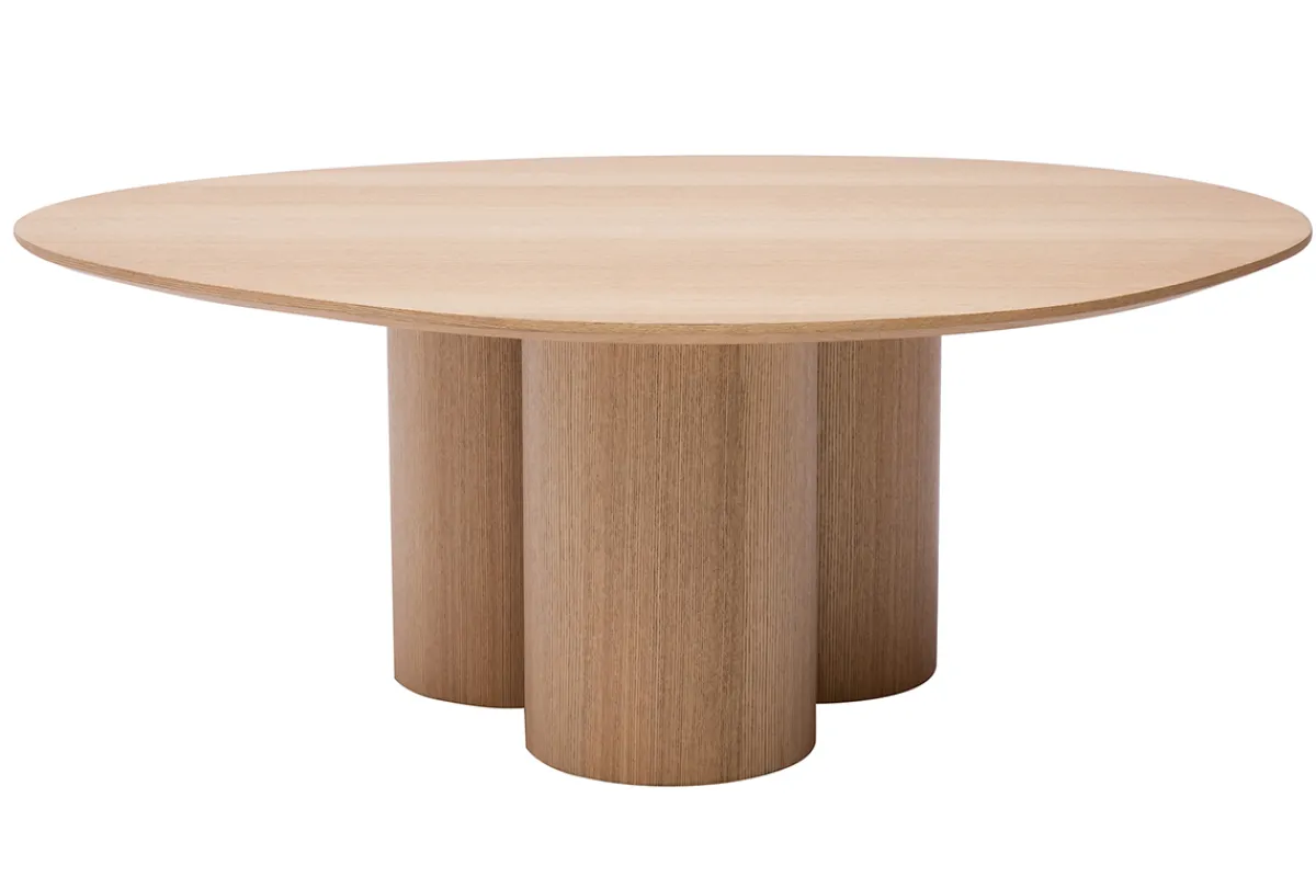 Miliboo Design-Couchtisch aus hellem Holz B100 cm HOLLEN* Couchtische