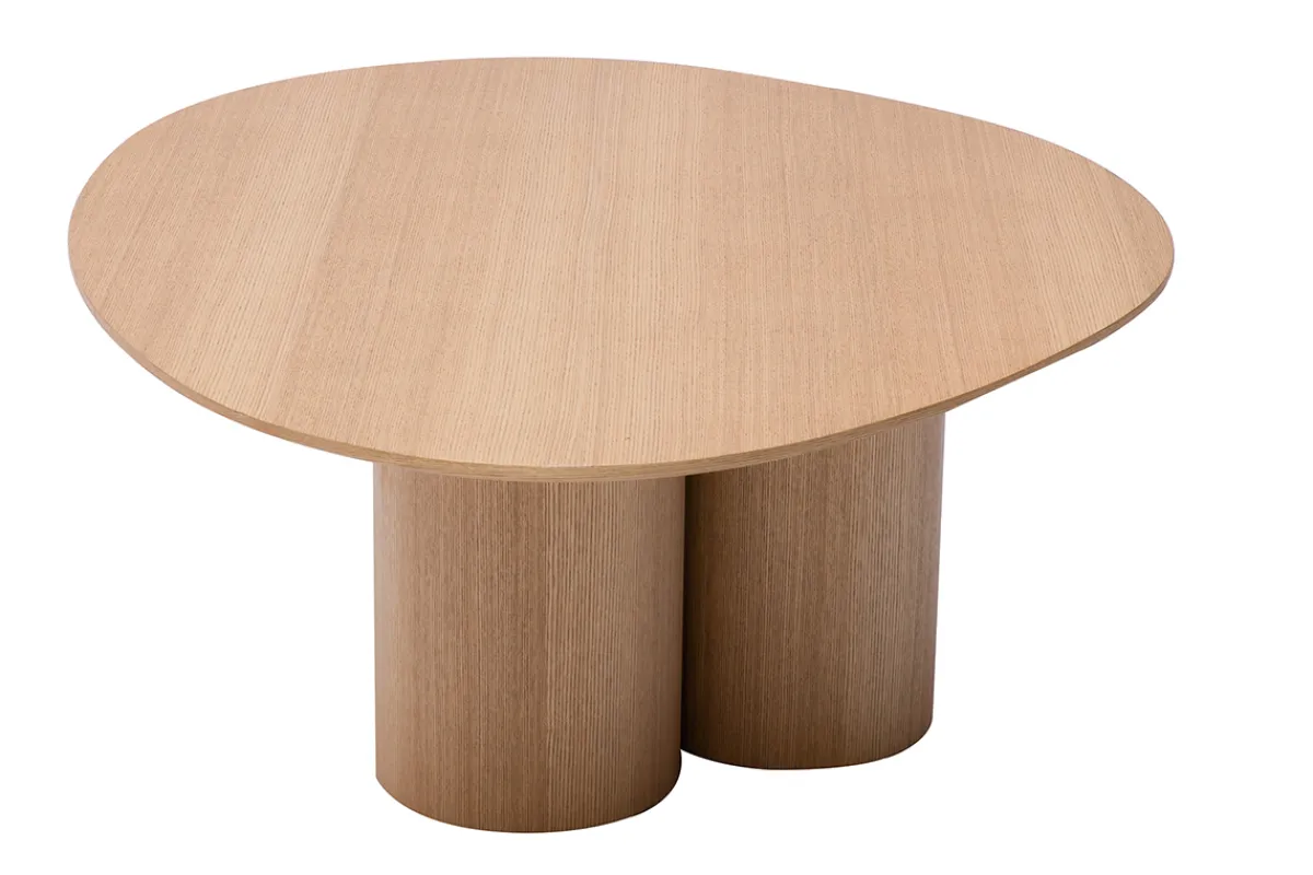 Miliboo Design-Couchtisch aus hellem Holz B100 cm HOLLEN* Couchtische